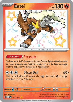 Entei Paldean Fates #112