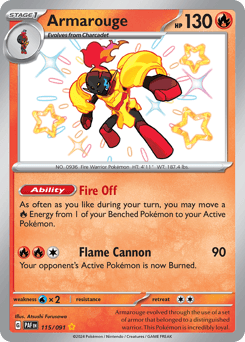 Armarouge Paldean Fates #115