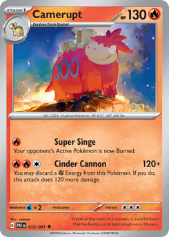 Camerupt Paldean Fates #12