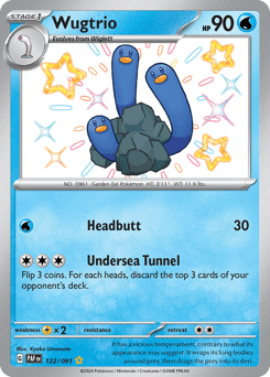 Wugtrio Paldean Fates #122