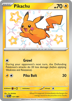 Pikachu Paldean Fates #131