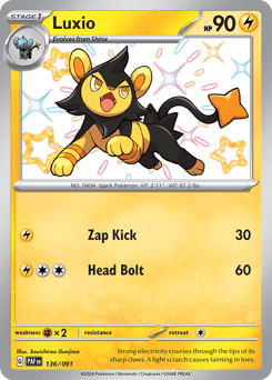 Luxio Paldean Fates #136