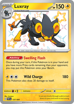 Luxray Paldean Fates #137