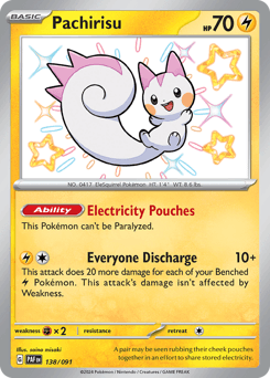 Pachirisu Paldean Fates #138