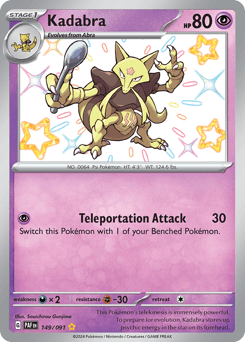 Kadabra Paldean Fates #149