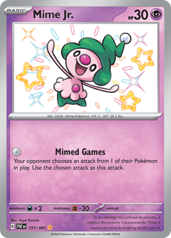 Mime Jr. Paldean Fates #157