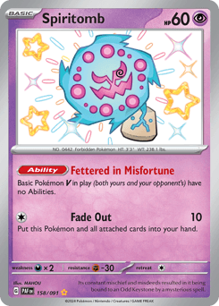 Spiritomb Paldean Fates #158