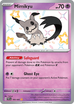Mimikyu Paldean Fates #160