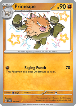 Primeape Paldean Fates #170