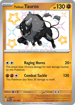 Paldean Tauros Paldean Fates #172