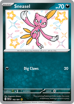 Sneasel Paldean Fates #182