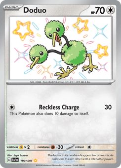 Doduo Paldean Fates #199