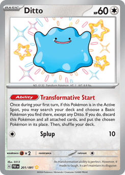 Ditto Paldean Fates #201