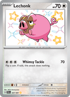 Lechonk Paldean Fates #207