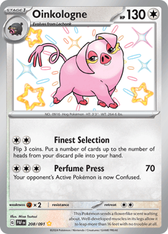 Oinkologne Paldean Fates #208