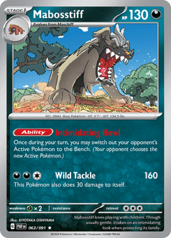 Mabosstiff Paldean Fates #63