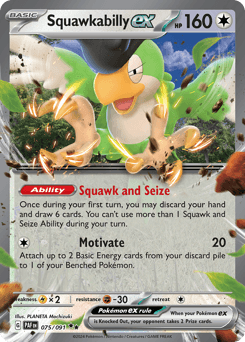 Squawkabilly ex Paldean Fates #75