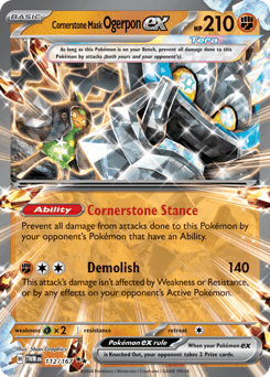 Cornerstone Mask Ogerpon ex Twilight Masquerade #112