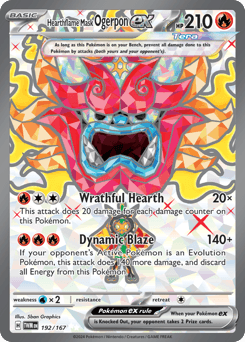 Hearthflame Mask Ogerpon ex Twilight Masquerade #192