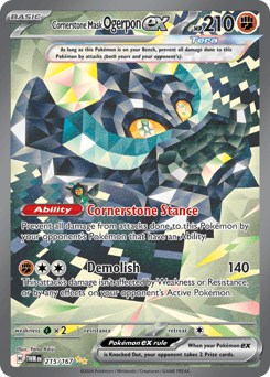 Cornerstone Mask Ogerpon ex Twilight Masquerade #215