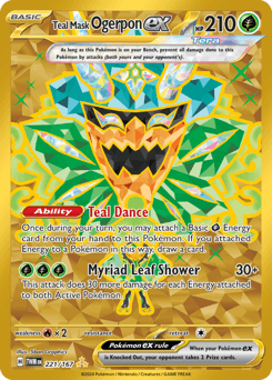 Teal Mask Ogerpon ex Twilight Masquerade #221