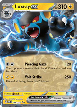 Luxray ex Twilight Masquerade #68