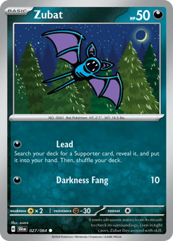 Zubat Shrouded Fable #27