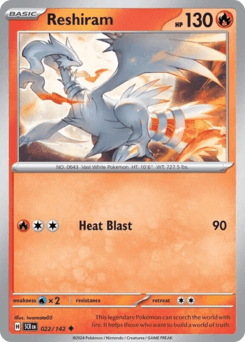 Reshiram Stellar Crown #22