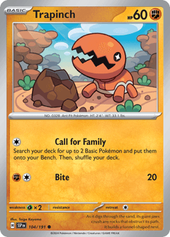 Trapinch Surging Sparks #104