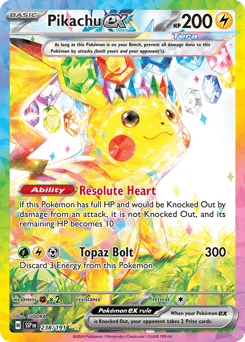 Pikachu ex Surging Sparks #238