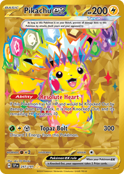 Pikachu ex Surging Sparks #247