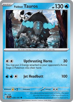 Paldean Tauros Surging Sparks #39