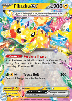 Pikachu ex Surging Sparks #57