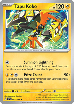 Tapu Koko Surging Sparks #65