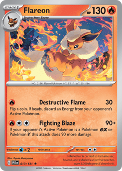 Flareon Prismatic Evolutions #13