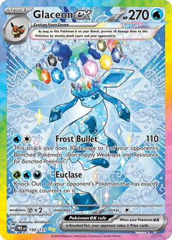 Glaceon ex Prismatic Evolutions #150