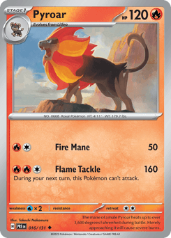 Pyroar Prismatic Evolutions #16