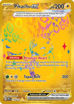 Pikachu ex Prismatic Evolutions #179