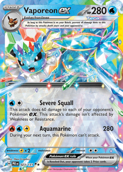 Vaporeon ex Prismatic Evolutions #23