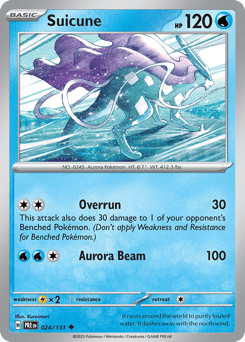 Suicune Prismatic Evolutions #24