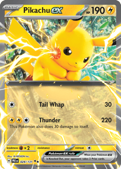 Pikachu ex Prismatic Evolutions #28