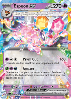 Espeon ex Prismatic Evolutions #34