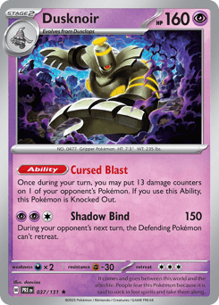 Dusknoir Prismatic Evolutions #37