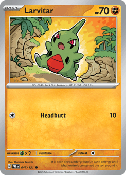 Larvitar Prismatic Evolutions #47