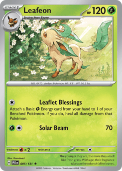 Leafeon Prismatic Evolutions #5