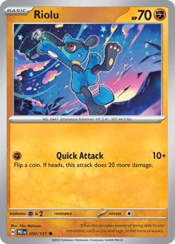 Riolu Prismatic Evolutions #50