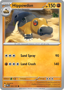 Hippowdon Prismatic Evolutions #53