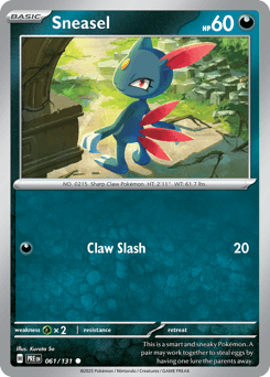 Sneasel Prismatic Evolutions #61