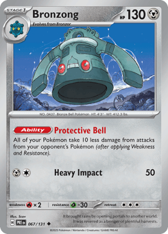 Bronzong Prismatic Evolutions #67