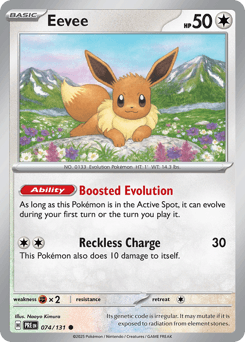 Eevee Prismatic Evolutions #74